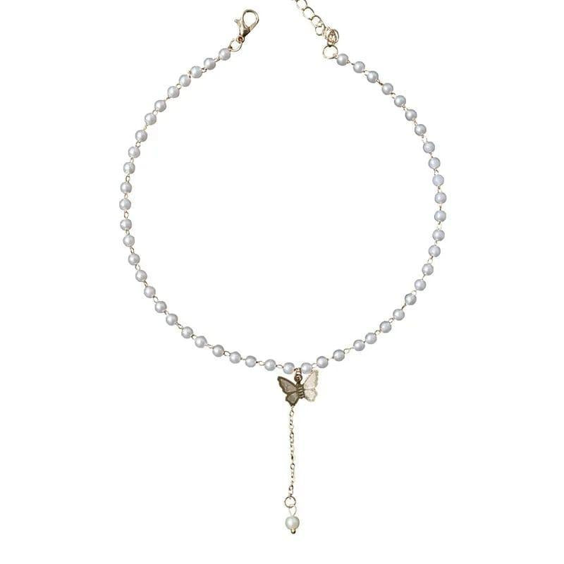 Butterfly Pearl Necklace